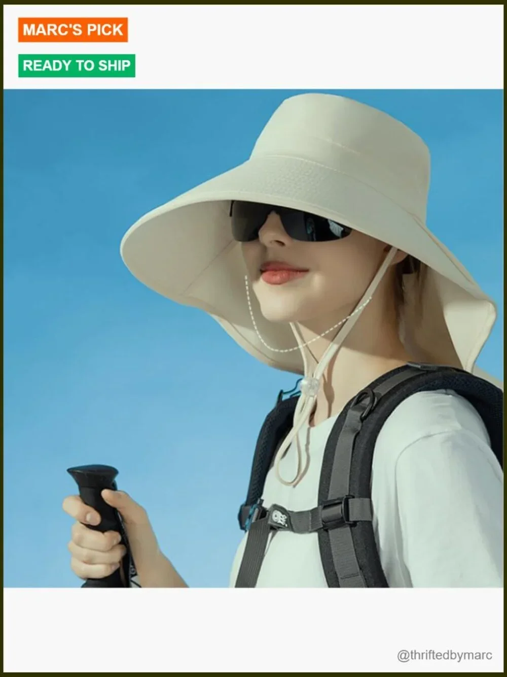 Wide Brim Sun Hat UV Protection Quick Dry Beach Bucket Hat